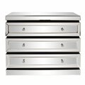 Howard Elliott 3-Tiered Mirrored Cabinet W/ Drawers 99064